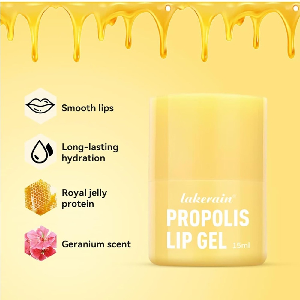 Propolis Honey Lip Butter Hydrating Overnight Lip Balm Sanitary Twister (2 Pack) - Picture 4 of 8